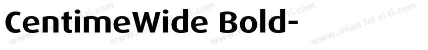 CentimeWide Bold字体转换